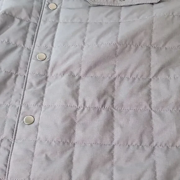 Eddie Bauer. Men's Charcoal Quilted Shirt Jacket. Size 2XL - Picture 7 of 7